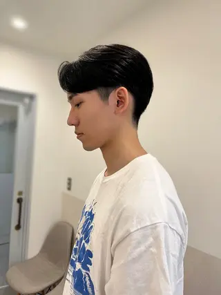 ショート メンズ 堤　葵生/透明感カラ ー/髪質改善縮毛矯正のヘアスタイル