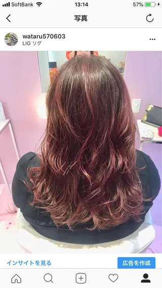 セミロング 所渉/韓国レイヤー /ウルフカットのヘアスタイル