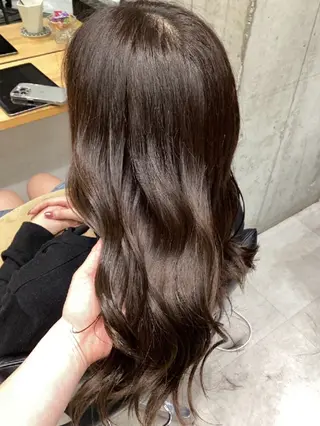 セミロング カラー ヘアアレンジ/柔らか 艶カラー/AKARIのヘアスタイル