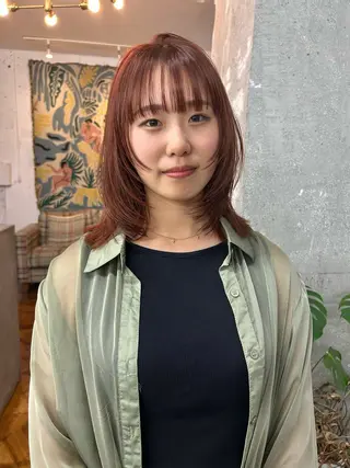 セミロング ハシモトタケル🌿 ボブ/レイヤーカットのヘアスタイル