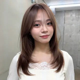 ミディアム カラー 柔らかいレイヤー🌿 大人ヘア/みっきーのヘアスタイル