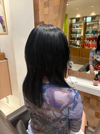 セミロング タケダ ホノカのヘアスタイル