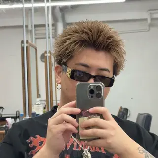 ショート カラー 立川メンズ特化/ パーマ職人/氣田瞬介のヘアスタイル