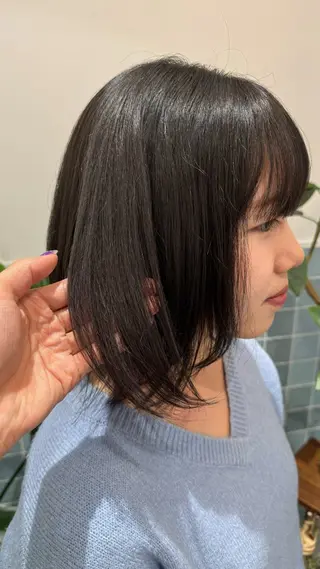 ミディアム 透明感/オリーブ /わがつまこうすけのヘアスタイル