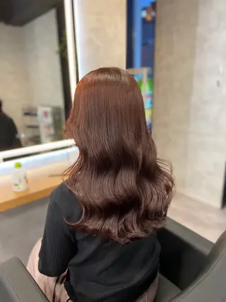 ロング カラー ヘアアレンジ レイヤー×透明感カラ ーHAYATOのヘアスタイル