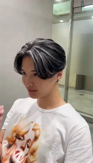 ショート カラー メンズ メンズ特化美容師 tassyのヘアスタイル