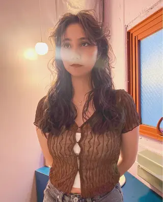 ロング カラー レイヤー/パーマ /ウルフ/nabeのヘアスタイル