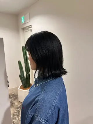 ミディアム 透明感カラー/顔周り レイヤー/髪質改善のヘアスタイル