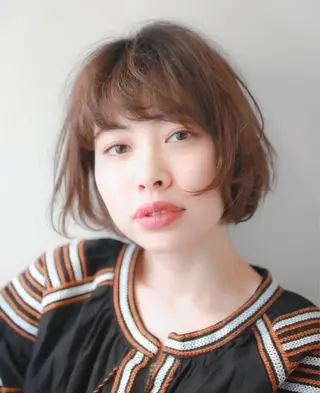 ショート カラー パーマ ヘアアレンジ 【白髪ぼかし 専門GBG】自由が丘のヘアスタイル