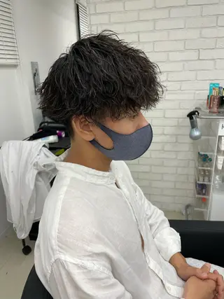ショート パーマ ヘアアレンジ メンズ 🔥メンズ特化🔥 木村 祐太のヘアスタイル