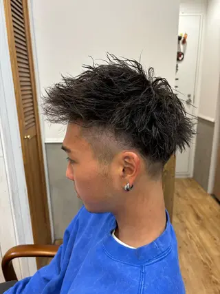 ショート パーマ メンズ †山尾 大輝†のヘアスタイル