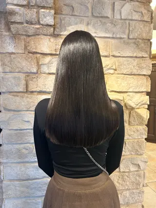 ロング Mei /オリーブ カラー/アレンジのヘアスタイル