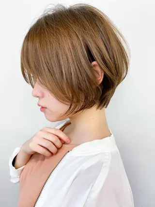 ショート ced下赤塚店／うる 艶ヘアカラー🦋のヘアスタイル