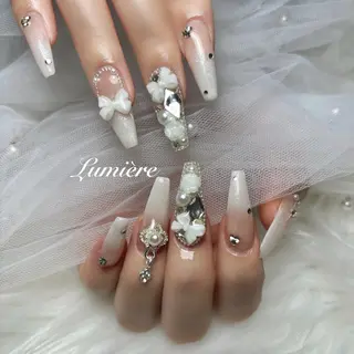 ネイル Lumière｜ ロング｜ワンホンのネイルデザイン