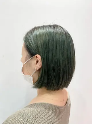 ショート カラー 韓国風ハッシュカット 似合わせレイヤー池袋のヘアスタイル