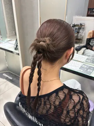 ヘアアレンジ 艶髪/透明感カラー 🫧韓国ヘアのヘアスタイル