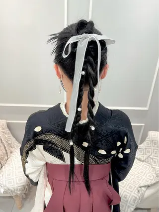 ロング ヘアアレンジ 🦖鶴岡香純🦖 5/1から復帰しますのヘアスタイル