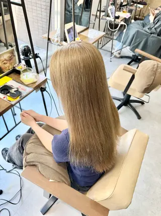 ロング カラー ブリーチなしwカラー /艶カラー/oukaのヘアスタイル