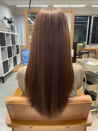 セミロング じょー／ボブ カット/白髪ぼかしのヘアスタイル