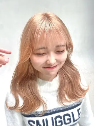 セミロング カラー unopulir 景山　凌のヘアスタイル