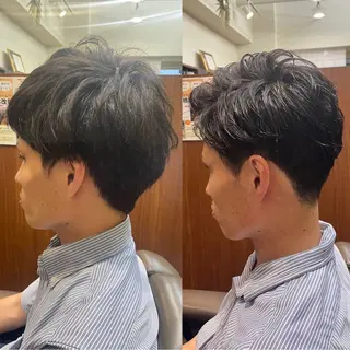 ショート パーマ メンズ 💈トレサンパ 💈金山駅✂︎愛実のヘアスタイル