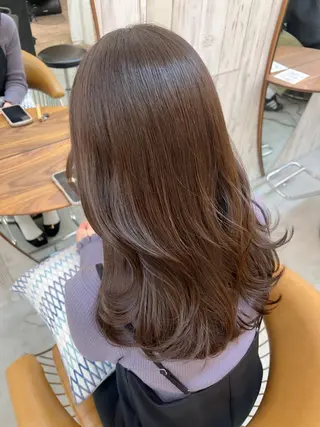 ミディアム 🌷レイヤー縮毛/ 艶ｶﾗｰ/ami🌷のヘアスタイル