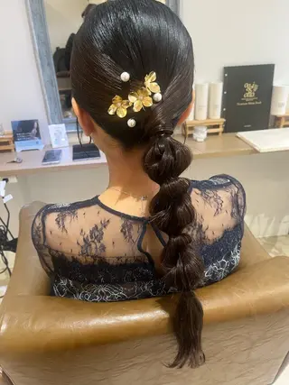 セミロング ヘアアレンジ afrodite 〈京橋〉Riyuのヘアスタイル