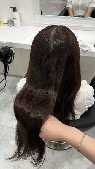 ロング カラー ヘアアレンジ 韓国メンズヘア 🪽maika🪽のヘアスタイル