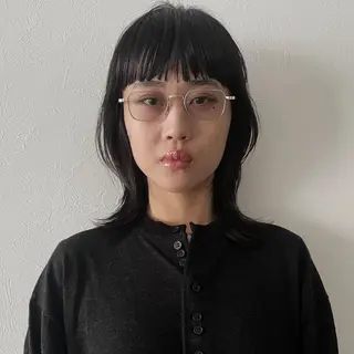 ミディアム 野村矩樂/パーマ /縮毛矯正のヘアスタイル