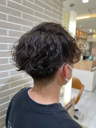 パーマ メンズ 赤本悠斗波巻きパーマ メンズパーマのヘアスタイル