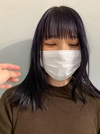 ロング カラー ボブパーマコテ巻き風 パーマNo1深江秀平のヘアスタイル