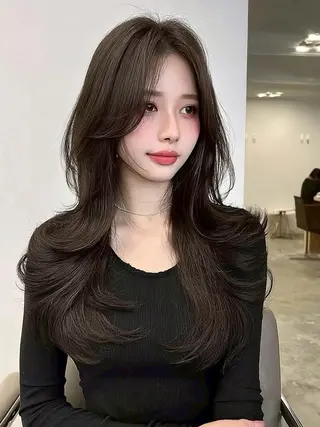 セミロング カラー 美髪 Risaのヘアスタイル