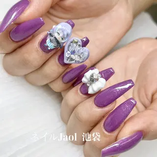 ロング ネイルJaol 池袋のネイルデザイン