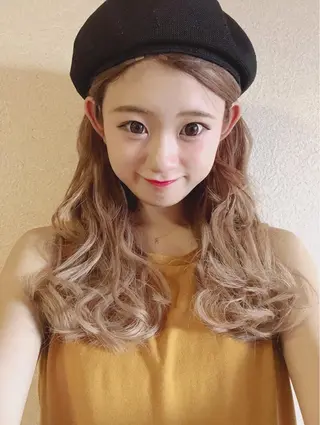 ロング カラー ✨ハイトーン✨透明感 ✨生神　優季のヘアスタイル
