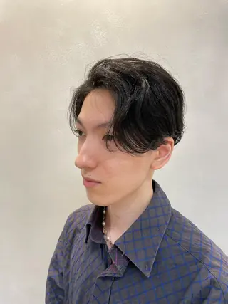 メンズ 表参道ミディアム レイヤー山岸季生のヘアスタイル