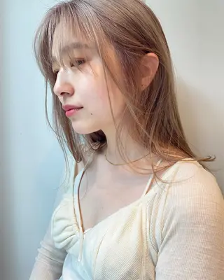 セミロング カラー LOVESTOIKE 堂本のヘアスタイル