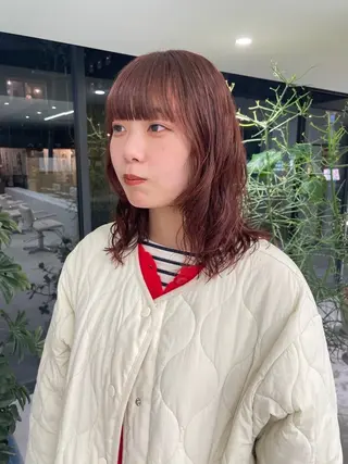カラー パーマ 堀 愛希子のヘアスタイル