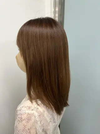 ミディアム 仲川 礼のヘアスタイル