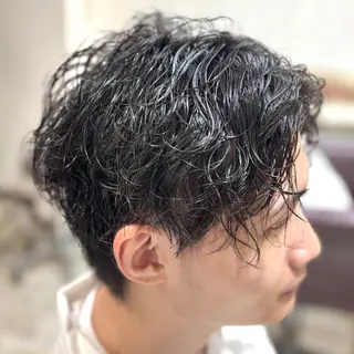 ショート パーマ メンズ 💥桜木町メンズ専門 💥ルキのヘアスタイル