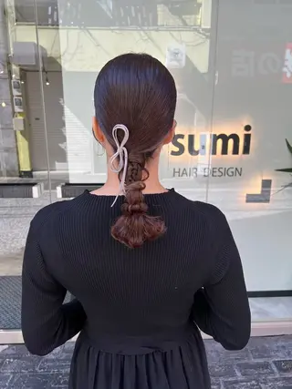 ミディアム カラー ヘアアレンジ 「sumi」 AMIのヘアスタイル