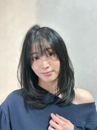 ミディアム カラー 💚銀座/ボブ /縮毛矯正/芦川💚のヘアスタイル