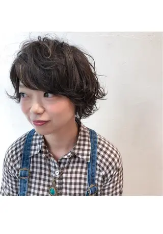 ショート カラー パーマ メンズカット特化柏駅 徒歩3分LOUのヘアスタイル
