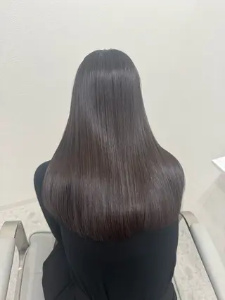 セミロング 💎縮毛矯正/透明感 カラー💎椎葉みひろのヘアスタイル