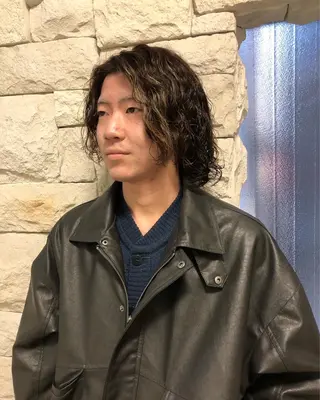 パーマ ヘアアレンジ メンズ メンズ特化✂️栗原 侑也のヘアスタイル