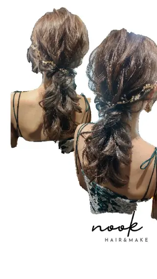 ヘアアレンジ hair&make nookのヘアスタイル
