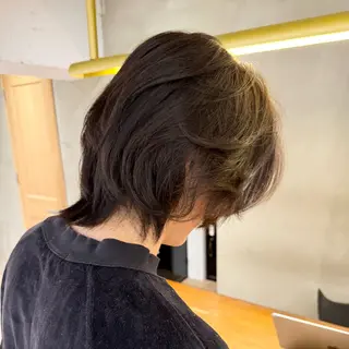 セミロング パーマ メンズ シャドウパーマ 田形清流のヘアスタイル