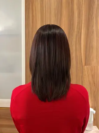 セミロング カラー カワハラ ヒナコのヘアスタイル