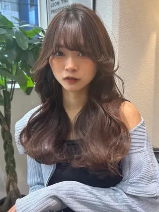 セミロング カラー 長島美織 /透明感カラーのヘアスタイル