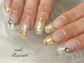 ロング nail Restart所属・Restart YURIのネイルデザイン