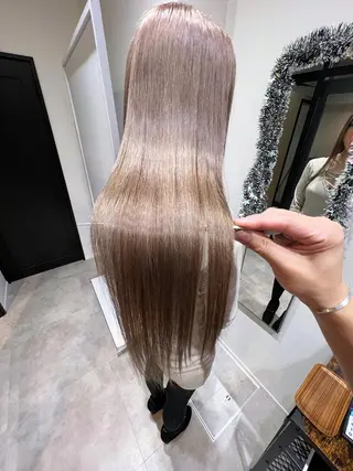 ロング カラー 縮毛矯正×髪質改善 店長　DAITOのヘアスタイル